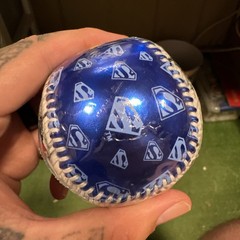 *RETIRED* DC Comics Superman Metallic Collectible Souvenir Baseball