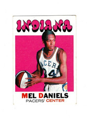 1971 Topps MEL DANIELS RC ROOKIE #195 EX–ABA Pacers, Hall of Fame!!