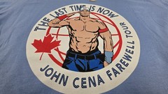 WWE John Cena Farewell Tour Toronto T-Shirt Elimination Chamber Size XL READ