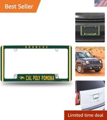 Collectible NCAA 12&Prime; x 6&Prime; Chrome License Plate Frame – Cal Poly Pomona Broncos