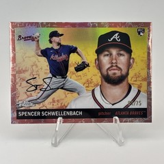 2025 Topps Chrome Platinum Spencer Schwellenbach Rookie RC Rose Gold /75 Braves
