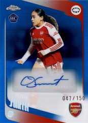 Olivia Smith 2025-26 Topps Chrome Women&rsquo;s Blue Refractor Auto ArsenaL #047/150
