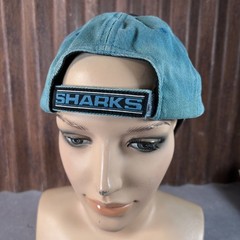 San Jose Sharks Reebok Hat Adjustable New NHL Blue Black White