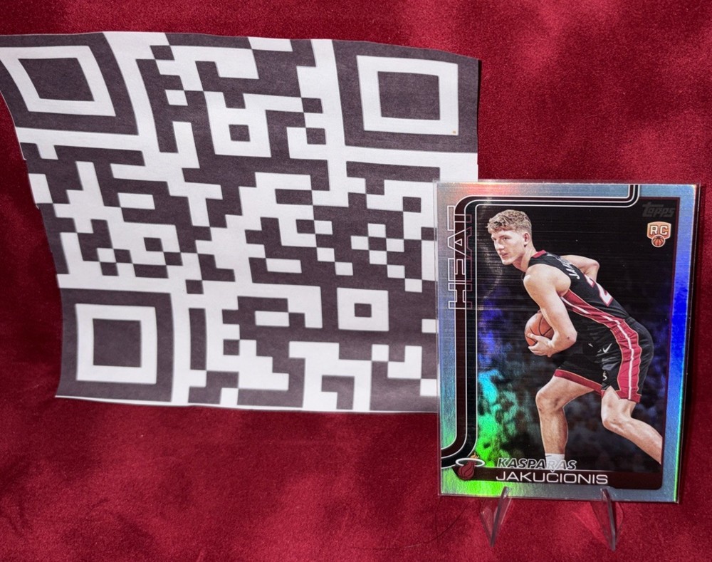 2025-26 Topps Basketball Kasparas Jakucionis 220 Rainbow Foilboard Rookie RC