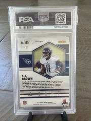 2021 Panini Mosaic Football – A.J. Brown No. /25 #195 Orange Fluorescent PSA 10