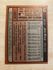 1980 Topps Burger King Pitch, Hit & Run #20 Jim Rice HOF