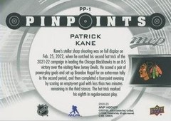 2022-23 Upper Deck MVP #PP-1 Patrick Kane Pinpoints