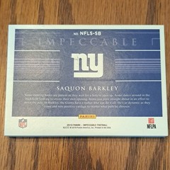Panini 2018 Impeccable NFL Shields Saquon Barkley Giants NFLS-SB /20