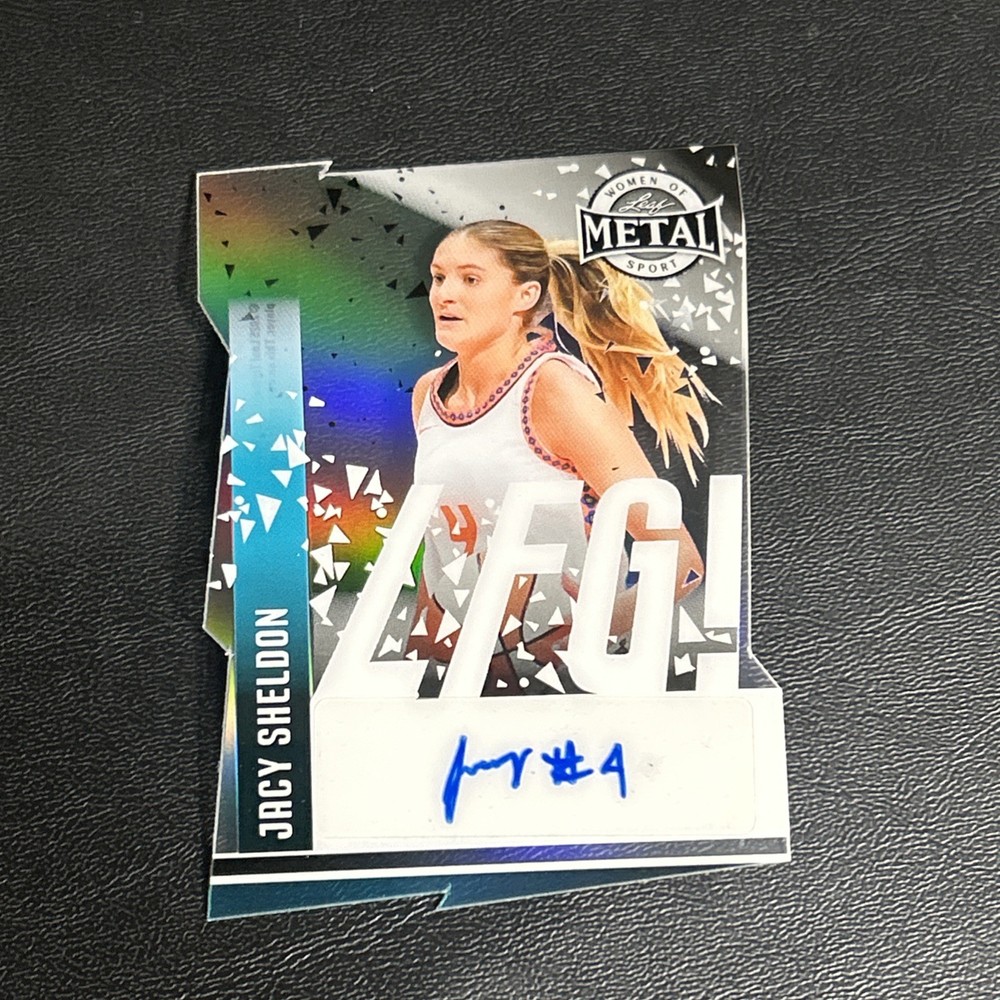 2025 Leaf Women Of Sport Jacy Sheldon LFG! Auto /10 Chicago Sky