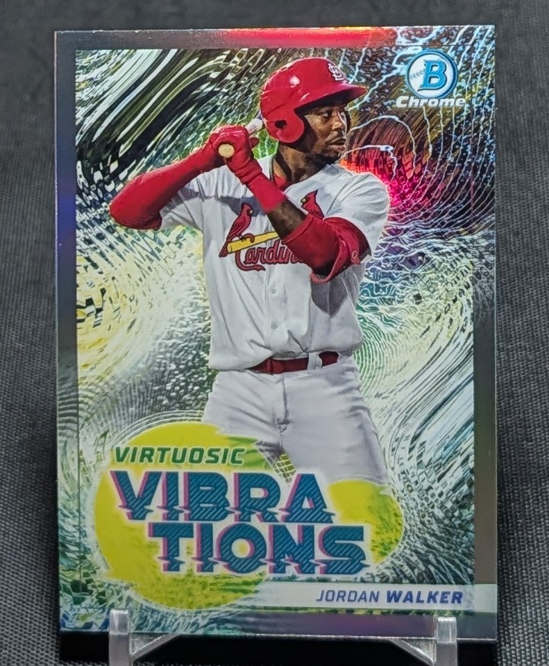 Jordan Walker Virtuosic Vibrations Rookie RC 2022 Bowman Card #VV-13 Cardinals