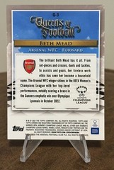 2022-23 Topps Chrome UEFA Women&rsquo;s Soccer BETH MEAD Queens of Football Q-3