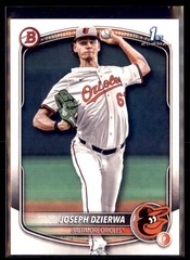 2025 Bowman Draft Paper Joseph Dzierwa Orioles BD-186 1st Bowman 5 card lot