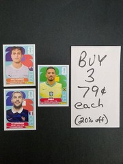 69¢ (With 4+ Stickers) $.99 U-PICK 2026 Panini WORLD CUP CZE-FRA Collection
