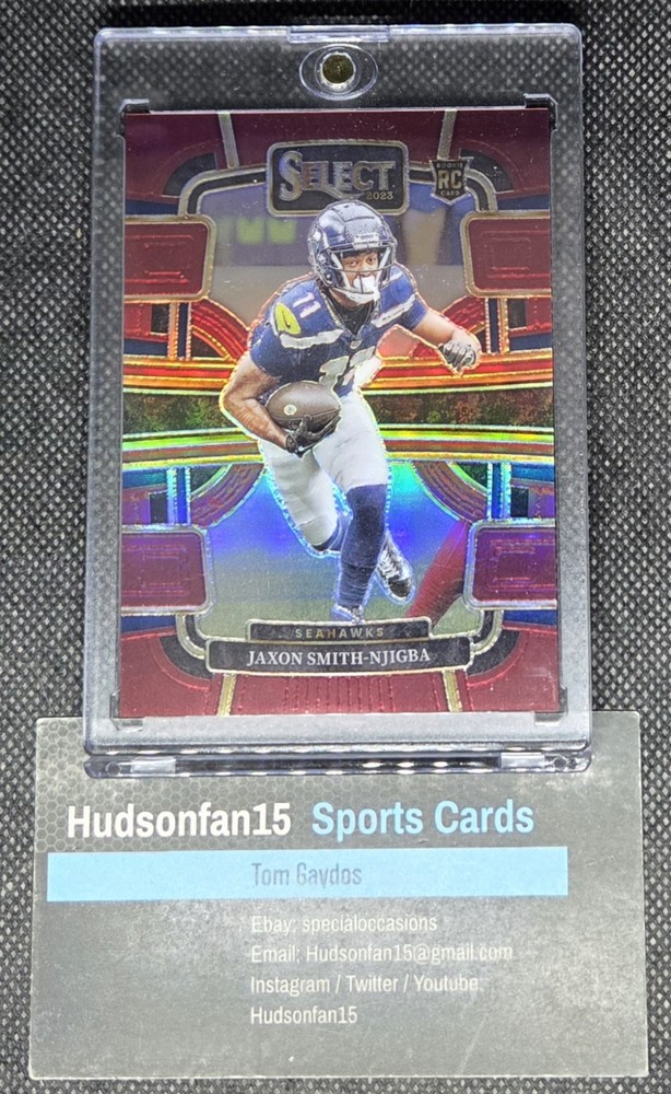 Jaxon Smith-Njigba 2023 Panini Select Concourse #87 Rookie Maroon Prizm 98/149
