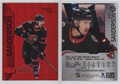 2023-24 Skybox Metal Universe PMG Red 3/100 Jake Sanderson #038 1yj