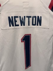 Nike Cam Newton #1 New England Patriots NFL Jersey Size Women’s M White Red Navy