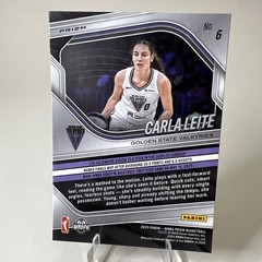 2025 Panini WNBA Prizm Carla Leite RC Orange Ice Prizm Rookie #6 Valkyries