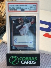2024 Bowman Chrome Sapphire #BSPA-RH Raylin Heredia Black Auto /10 PSA 10