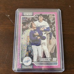 2026 Topps Series 1 Dodgers Duo Pink Holo Foil Shohei Ohtani Yamamoto Dodgers