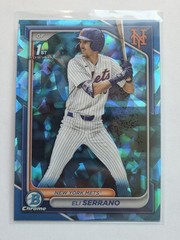 2024 Bowman Chrome 1st Refractor Sapphire BDC-163 Eli Serrano Mets