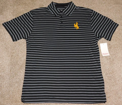MEN&rsquo;S WYOMING COWBOYS POLO / GOLF SHIRT – Size Medium (New With Tags)
