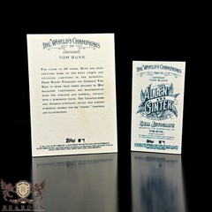 PAIR of 2 Tom Bunk 2021 Allen & Ginter Certified Autos Mini FMA-TB Garbage Pail!