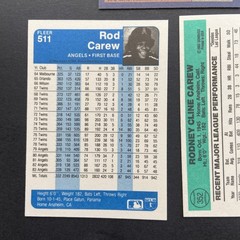Rod Carew – Lot of 3 – 1984 Topps, Donruss & Fleer – California Angels