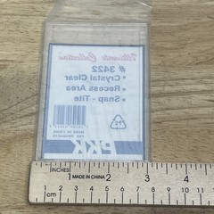 PKK Snap Tite Style # 3422 Lot of 10 Crystal Clear, Recessed Area Holders NOS