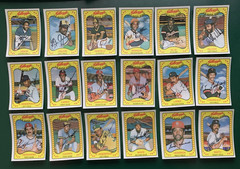 1981 Kellogg&rsquo;s SET BREAK singles, #1-66, legends, stars, Hall of Famers