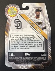 2024 Bowman Draft Chrome Bowman In Action #BIA-24 Leo De Vries