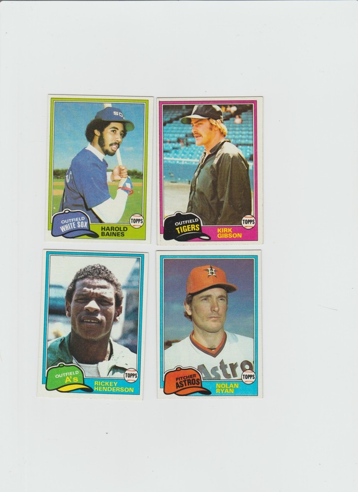 1981 Topps Complete Set 726 cards NM/ NM-MT Avg. Very Good centering. High End