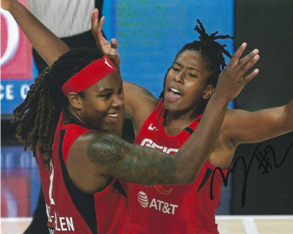 MYISHA HINES-ALLEN Signed 8 x 10 Photo WNBA Basketball WASHINGTON MYSTICS Auto&rsquo;d