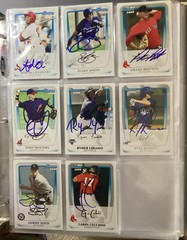 2011 BOWMAN PROSPECTS SIGNED AUTOGRAPHED ROOKIE BASEBALL CARDS