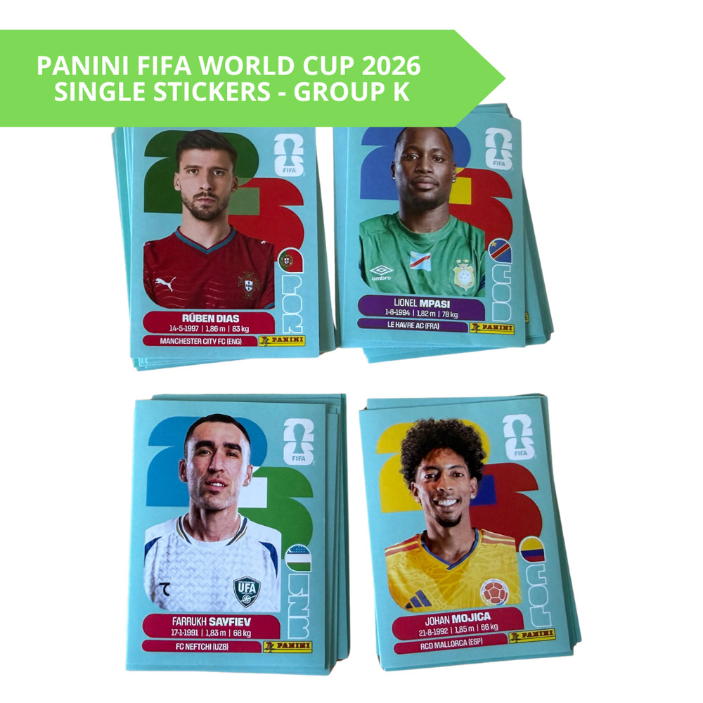 Panini Album FIFA World Cup 2026 Single Sticker – GROUP K – PICK YOUR STICKER