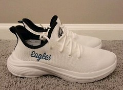 Philadelphia Eagles Womens Shoes- Size 7, NFL Jalen Hurts Sneakers White