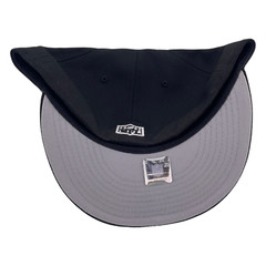 New Era Carolina Panthers Black and White Logo Black/Grey UV 59Fifty Fitted Hat