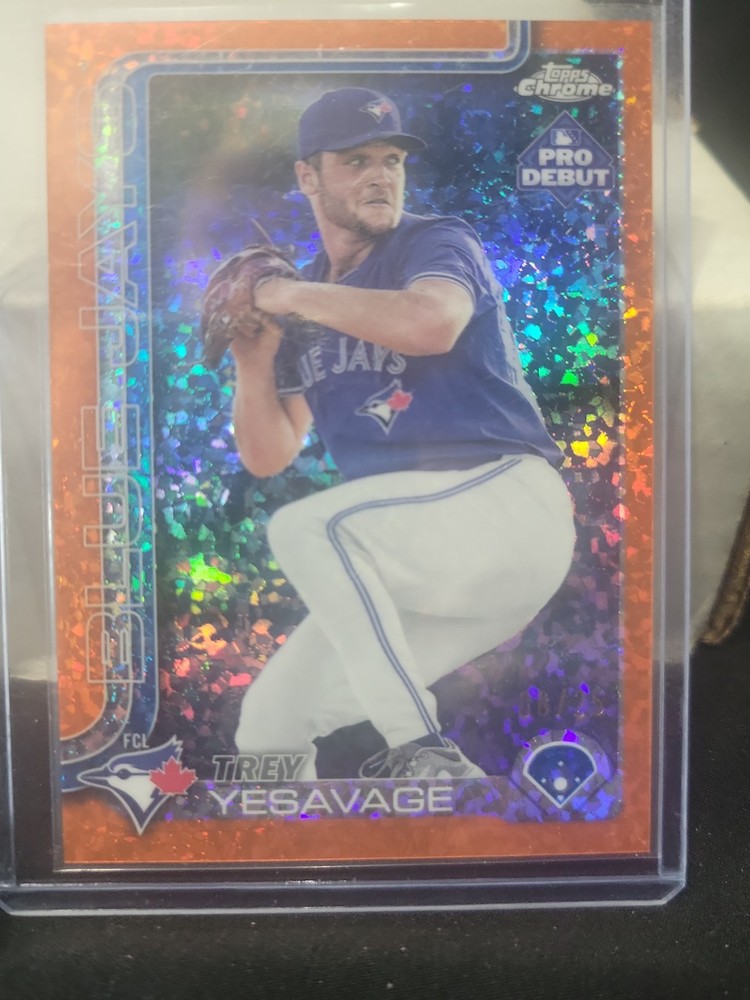 🐦⚾️2025 Topps Pro Debut Chrome Trey Yesavage #PDC-45 Orange 🔥Mini-Diamond 6/25