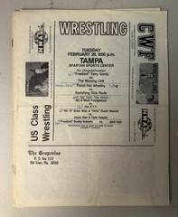 Lot of 5 VTG « The Grapevine » Florida Wrestling Prog. Vol VIII 6-10 CWF Freebirds