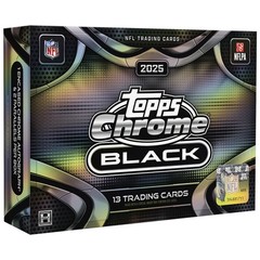 PYT #6321 – 12x 2025 Chrome Black Football Hobby Boxes (Full Case)