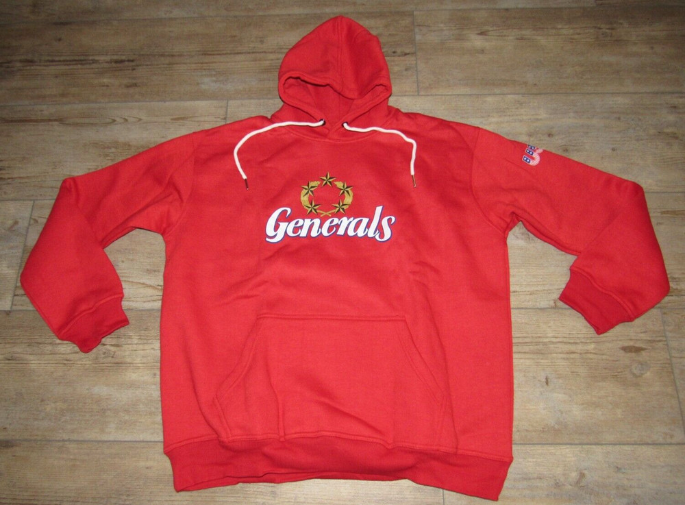 New Jersey Generals Red Royal Retros Hoodie Jacket Men&rsquo;s Size 2XL