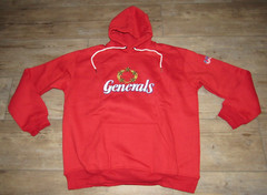 New Jersey Generals Red Royal Retros Hoodie Jacket Men&rsquo;s Size 2XL