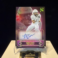 2025 Panini Silhouette🔥79/99🔥Mario Craver Profile Signatures Auto-Texas A&M