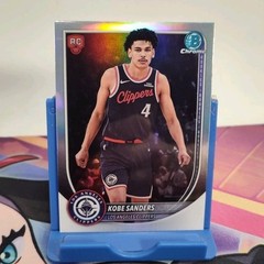 2025 Bowman Chrome Kobe Sanders #BRR-47 Red Rookie Variation Clippers Rookie RC