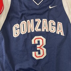 Vintage Nike Jersey Mens XL Blue Red Gonzaga Bulldogs Basketball NCAA #3
