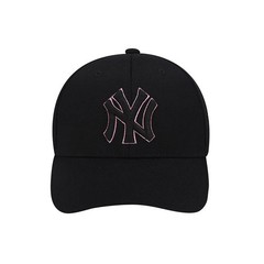 MLB Diamond Structured Ball Cap NY Yankees Black/Pink, Adjustable