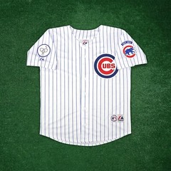 Sammy Sosa 1998 Chicago Cubs Men&rsquo;s Home White Jersey w/ « Harry Caray » Patch