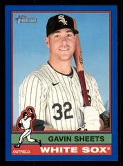 2025 Topps Heritage Dark Blue Border #464 Gavin Sheets Chicago White Sox