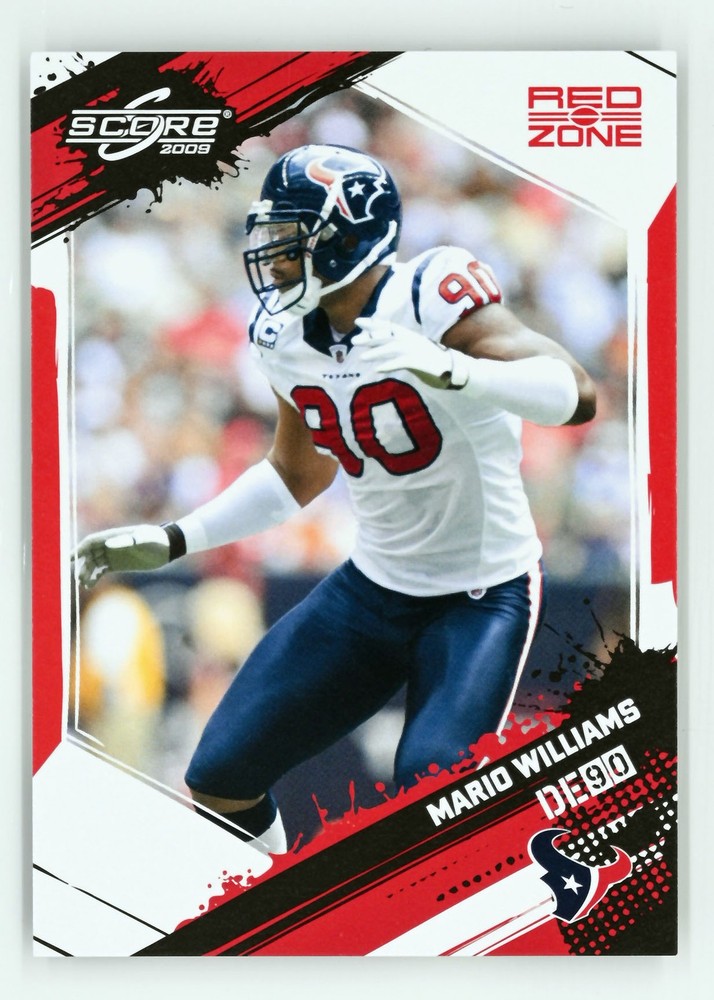 2009 Panini Score #118 Mario Williams /100 Red Zone Houston Texans