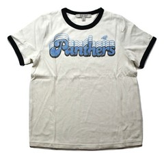 Junk Food Womens Carolina Panthers Retro Ringer Tee Shirt New XXS-2XL