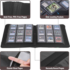 Top Loader Binder, 9-Pocket Trading Card Album, Holds 360 Top Loaders | Fits 3 X